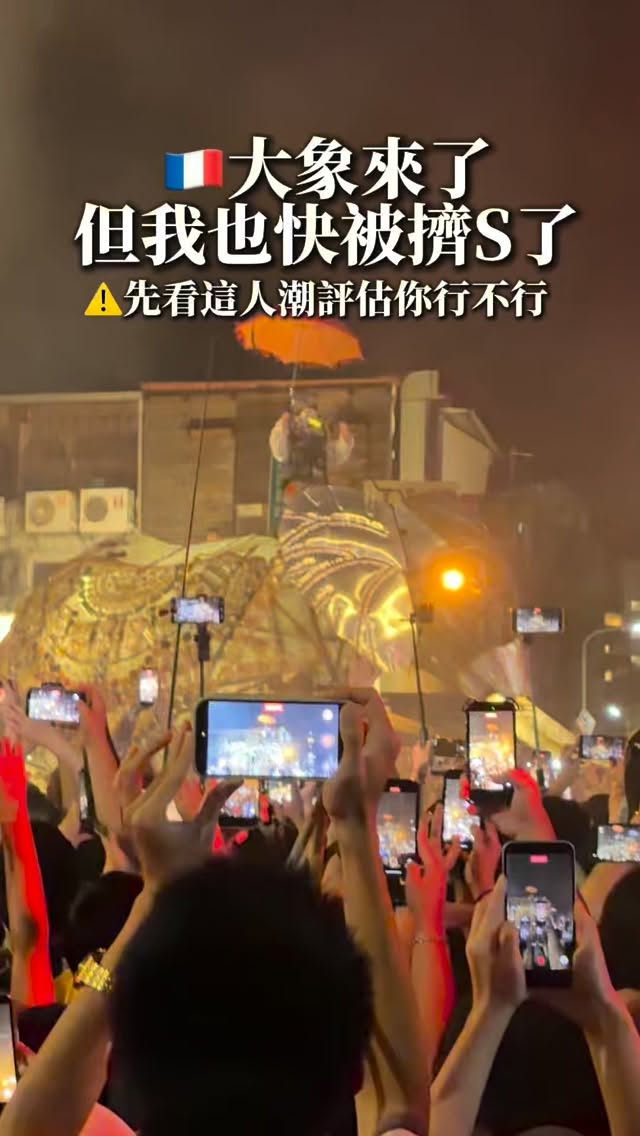 我一度覺得生命備受威脅
因為人太多 管制人力不夠
工作人員沒有大聲公很辛苦
人潮很躁動 我穿涼鞋緊張要命
然後我沒想到360還能成為防性騷擾的工具
小心財務與身邊的人

#大象來了 縮圖
