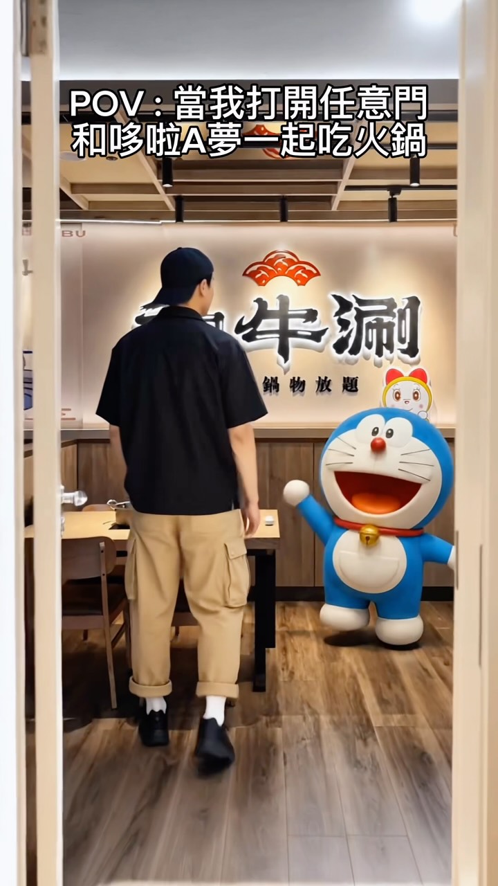 當我打開任意門和哆啦 A 夢一起吃火鍋🚪
這次【和牛涮 × 哆啦 A 夢】真的太有心！ 
不只整間店都是哆啦 A 夢主題
還能一次吃到關西、關東兩種壽喜燒

還送限量可愛造型圍兜💙
三溫糖煎燒和牛香氣超犯規
嚴選純血和牛，雪花跟霜降雙部位，奢華口感一次滿足🥩
沾滿蛋液一口吃真的超嫩 

還有必吃的火焰炙燒三溫糖炙燒和牛壽司
以及和牛原肉無限吃以及超豐富的日式自助吧！

熟食、蔬菜、甜點、飲料通通一次滿足 
再加上期間限定的哆啦 A 夢魚餅
和藍白配色的蘇打優格霜淇淋這一餐真的太過奢侈

現場還有 4 款限定周邊可以開箱！ 
哆啦 A 夢粉 + 和牛控真的可以直接衝一波

🎁 吃鍋還有好康可以拿！ 

✨ 8/1-9/30｜滿額加購
$129 帶走限量「無限收納袋」大容量，日常裝東西超方便！

✨ 8/1-9/30｜滿額刮刮樂
送「任意開鍋卡」🎁張張有獎，還有機會抽限量周邊！

✨ 8月底前｜會員限定
不限消費金額，出示會員送 $129 現金券 8 張‼️

— By the way — 
*更多創意合作私訊 @omnipresentandy 
*快來和牛涮一涮！大飽口福不間斷🤤 
@wagyushabutw

#Andy的reels教學 #王品集團 #和牛涮 #哆啦A夢 #fanpyotd 縮圖