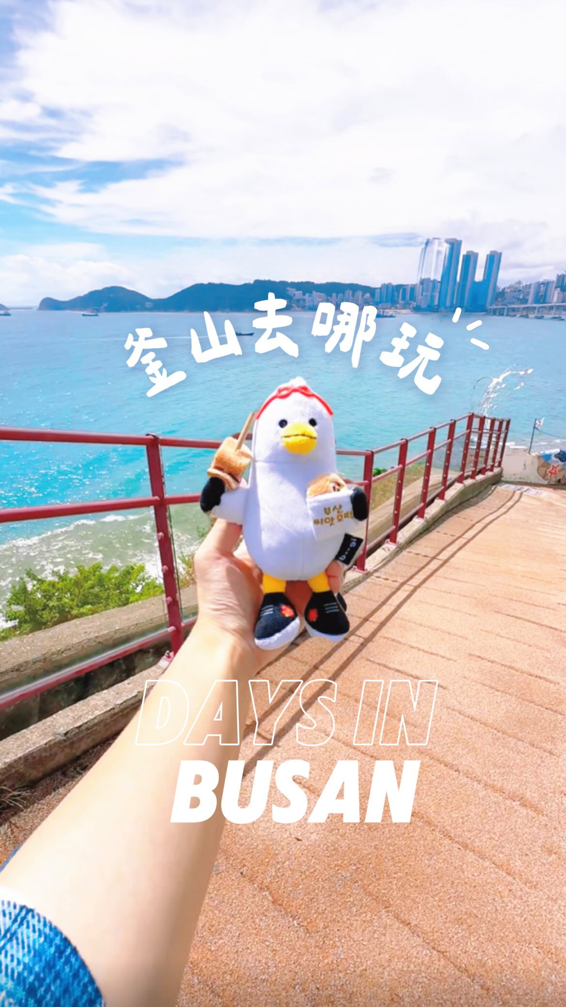 在釜山天天看海 天天跟海玩🌝
景點全放下面，你們都去玩！

📍Paradise Hotel Busan 파라다이스 호텔 부산
超強五星級渡假飯店
房間、健身房、泳池都能看到海景！

📍白淺灘文化村 Huinnyeoul Culture Village 
海景藝術村，很多超有特色的咖啡廳

📍 松島纜車 Busan Air Cruise
一般車廂來回約$450台幣，建議早點去不用排隊

📍海雲台沙灘 Haeundae Beach

📍 Dongbaek 104 Rooftop Café 
可以近距離看到膠囊列車的咖啡廳！
老闆超親切，整體體驗很好

📍 Footbath Cafe View
約350台幣就能體驗海景足浴+肩頸按摩，還附一杯飲料

@wcfbusan #wcfbusan #busantour #visitbusan #transition #busan 縮圖