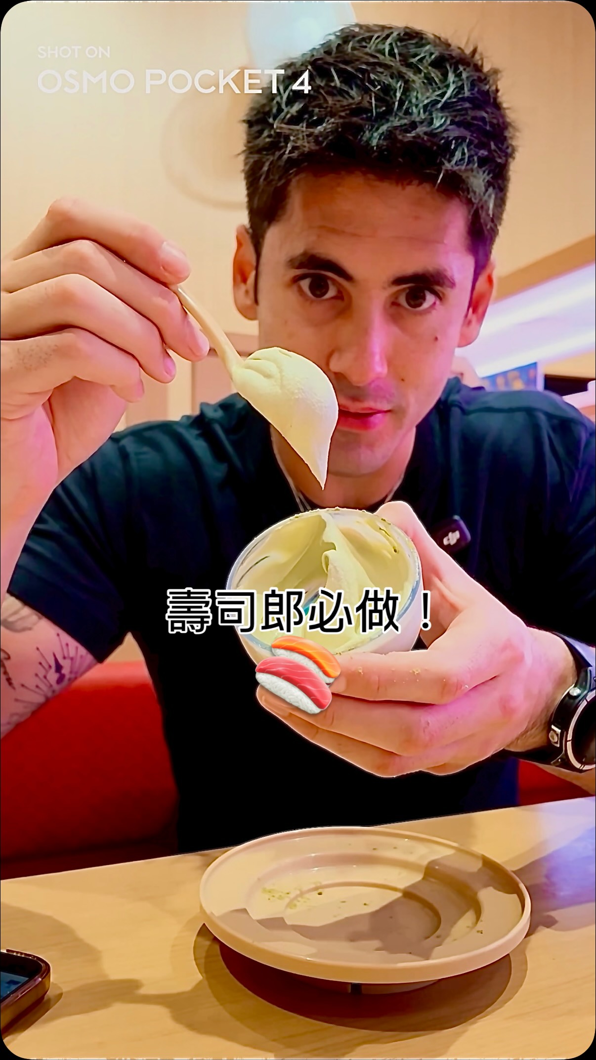 這是我在壽司郎…
一定會做的幾件事情！ 

The things I do at Sushiro 🍣 

雖然這是我常做的事
但這是我第一次自己使用 @dji 錄影
好方便 而且意外的好用 @dji.taiwan 縮圖