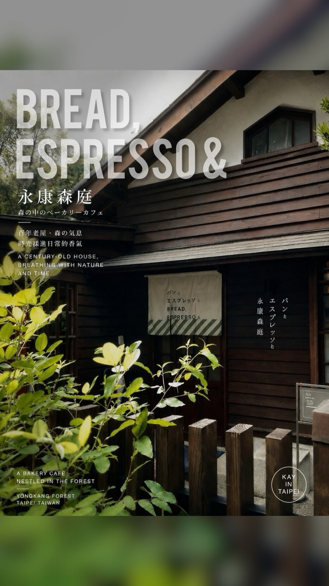 BREAD, ESPRESSO & 永康森庭
從東京來到台北,
這一次,品牌沒有複製自己。
走進金山南路的老屋,
原有的木構、庭園與時間被留下,
新的材質、麵包與咖啡,則安靜地進入其中。
我喜歡的,是這種新與舊之間的距離。
不是把老屋變成背景,
也不是刻意複製一種日本風景。
而是讓一個熟悉的品牌,
因為一個新的地方,長出不同的樣子。
一地,一風景。
老屋繼續留下它的時間,
品牌,也留下自己的語言。
BREAD, ESPRESSO &
YONGKANG FOREST, TAIPEI.
@bread.espresso.and.official.tw
📍台北市大安區金山南路二段203巷17號(0km 山物所)
📞02-7755-7526
🕰️11:00–18:00,最後點餐 17:00(不定休)
.
.
.
.
#BreadEspressoAnd
#永康森庭
#0km山物所
#TaipeiCafe
#KayInTaipei 縮圖
