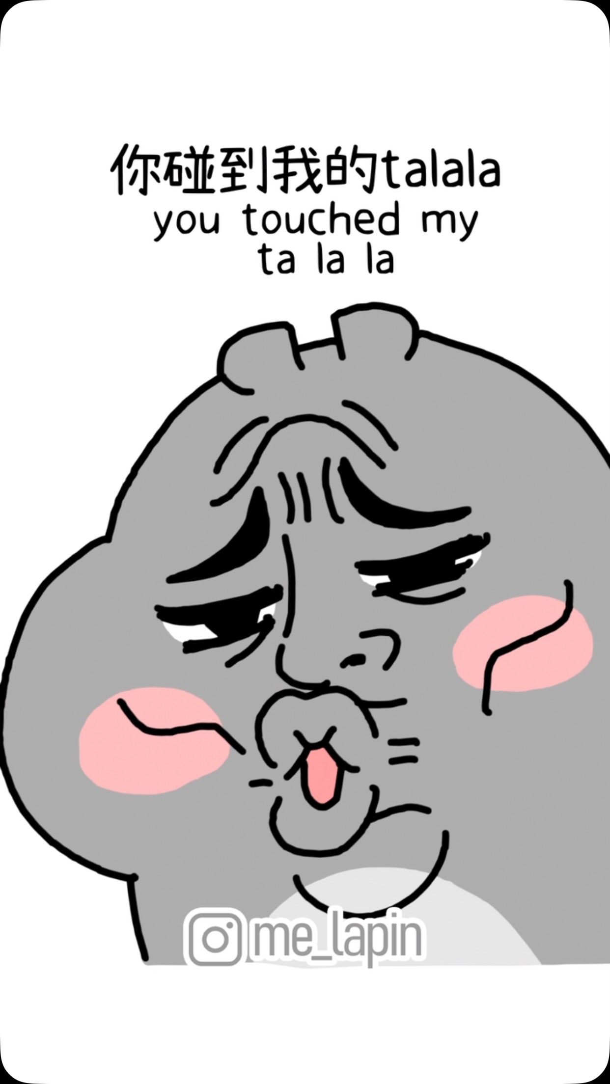 Ohhhhh
You touch my Talala❤️❤️❤️
.
討厭🤭🤭🤭
.
#咪兔 #搞笑 #迷因 #可愛 #talala 縮圖