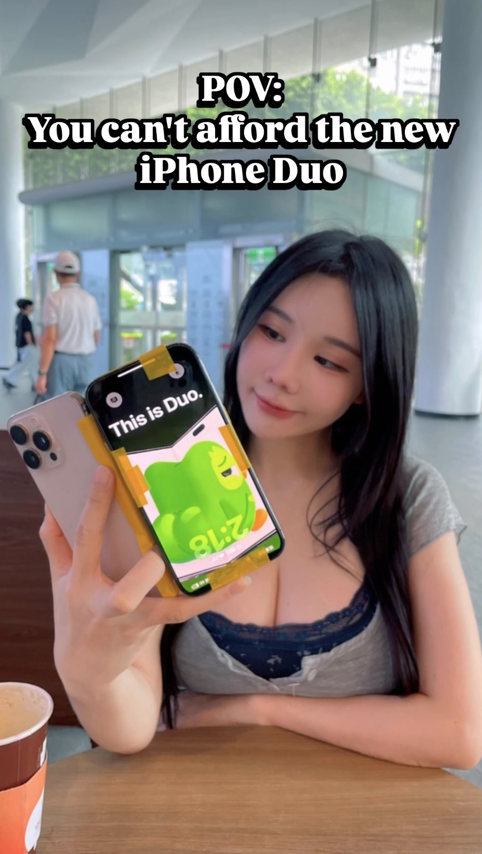 Apple: iPhone Duo $1999 Me: I got this 💀
Anyone want one ? Innovation🗿
#duo #iphone #iphone18 #iphoneduo #funny 縮圖