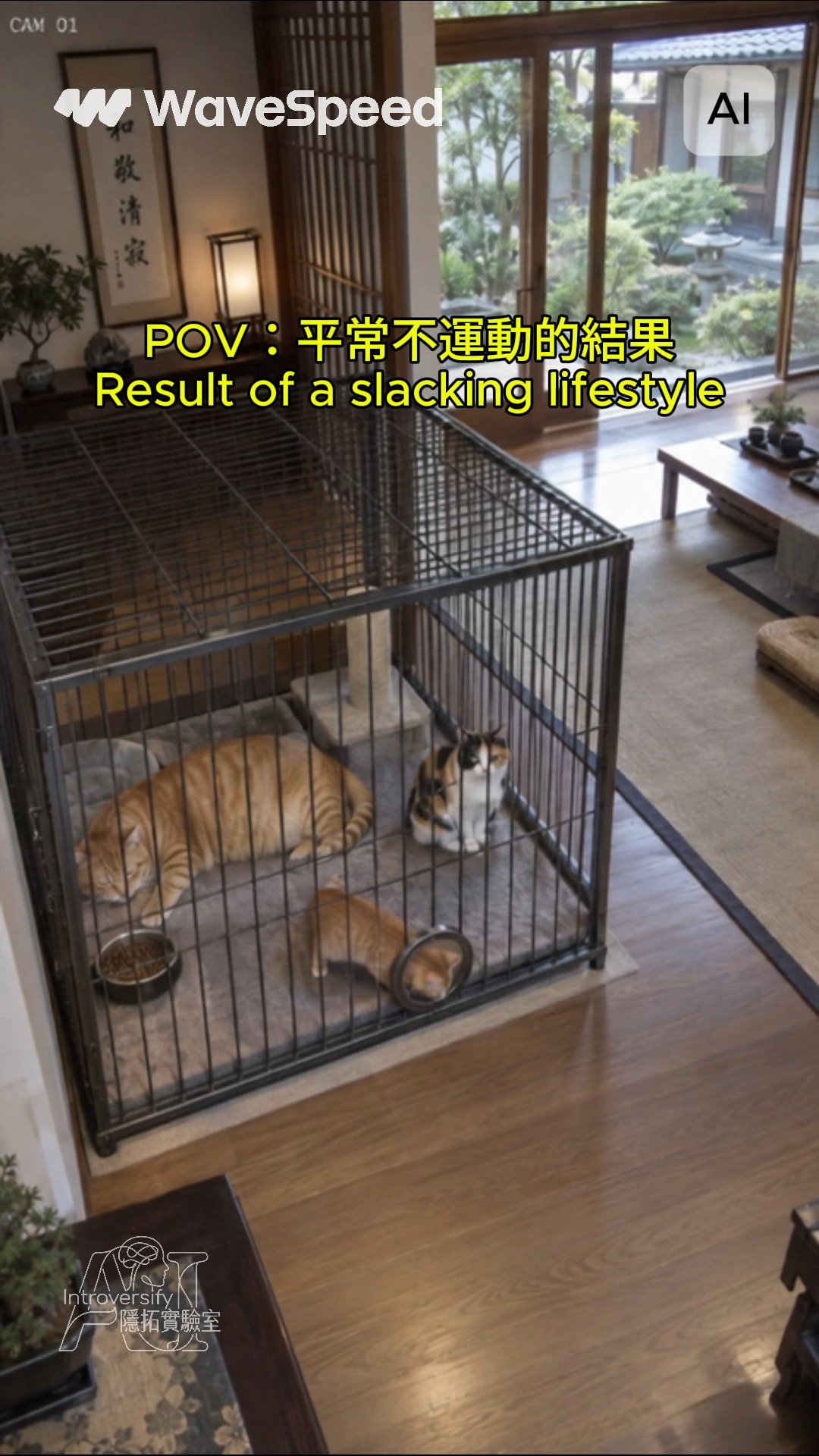 POV: 平常不運動的結果
又是只有橘貓受傷的世界😹
Image by GPT Image-2.5
Video by SeeDance 2.5 via @wavespeedai_official 縮圖